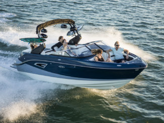 Sea Ray SLX W 230 sky view