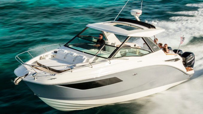 Sea Ray sundancer 320 outboard - running - yacht and Sea