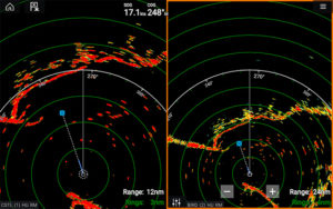 Raymarine Magnum High-Performance Marine Radar screen