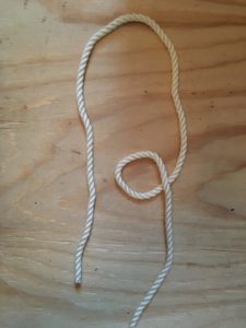 Bowline knot 1 - yacht and sea