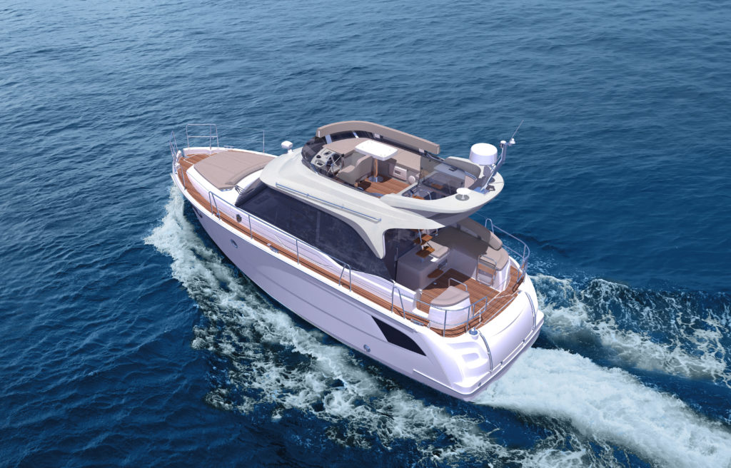Bavaria E34 fly - yacht and sea