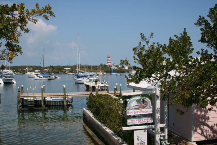 Hope Town - bahamas - yacht and sea