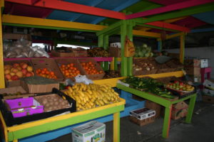 Potter Cay market 2 - Bahamas - yacht and sea