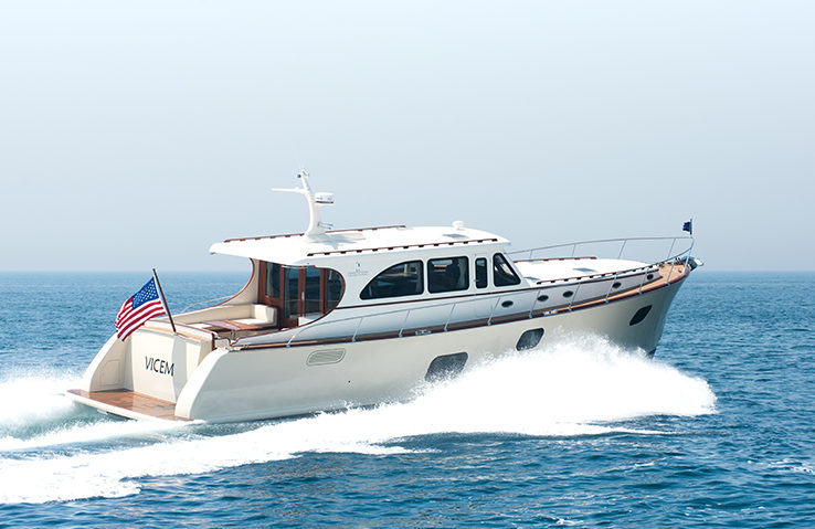 Vicem 65 IPS Classic running 3 - yacht and sea