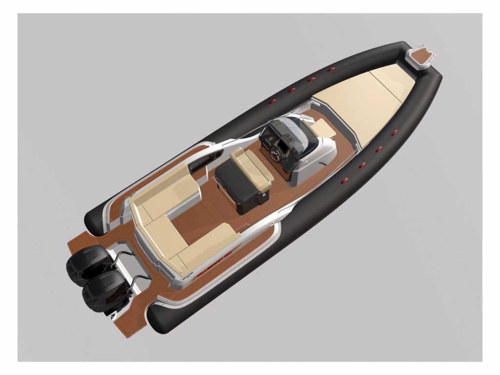 All New Joker Clubman 30 - layout - yacht and sea