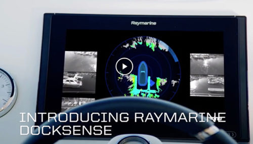 Raymarine DockSense video - yacht and sea