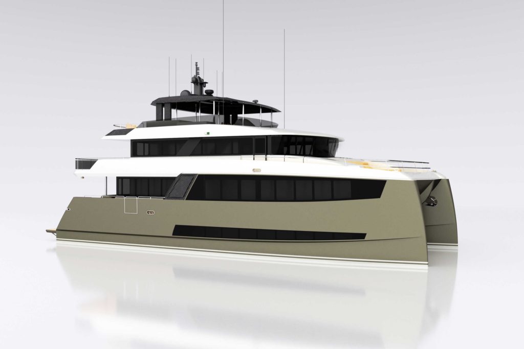 Amasea yachts rendering 2 - yacht and sea