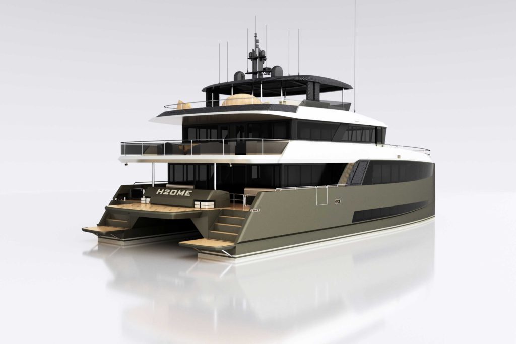 Amasea yachts rendering 1 - yacht and sea