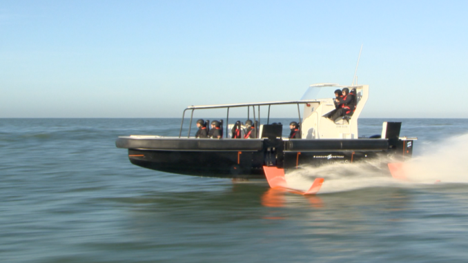 Beneteau first foiler - yacht and sea