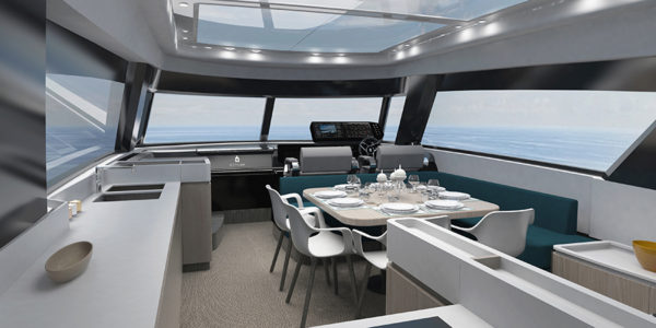 Cetera 60 interior - yacht and sea