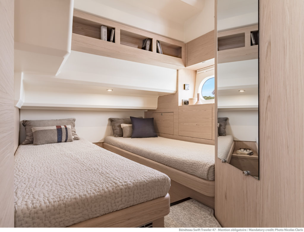 Beneteau swift Trawler 47 rear cabin 2 - yacht and sea