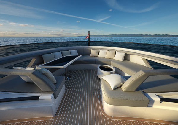 Cetera 60 front deck - yacht and sea