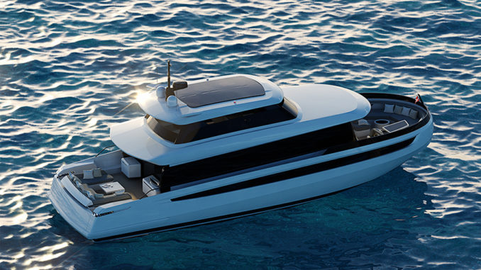 Cetera 60 sky view - yacht and sea