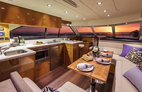 Riviera-43-Open-Flybridge-Interior-1 - yacht and sea